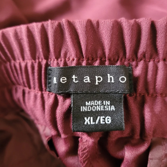 Metaphor Windsor Wine Pull On Trouser Pants Size Women's XL NEW - Picture 10 of 12